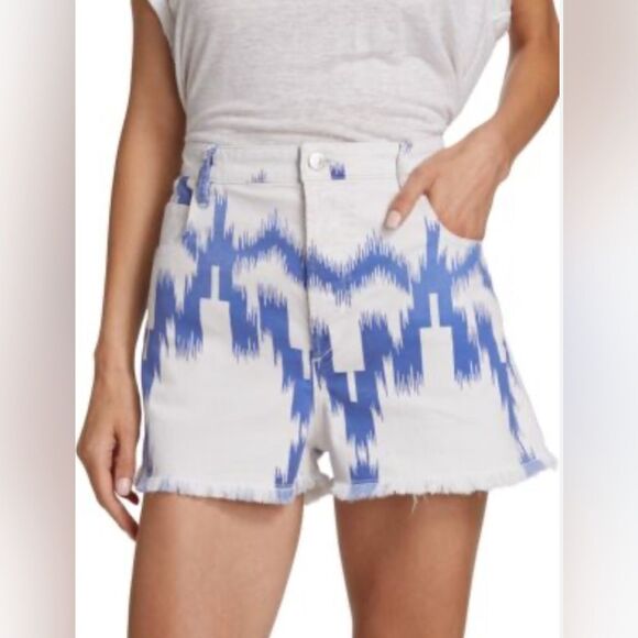 ISABEL MARANT ETOILE LESIAO SHORTS, BLUE size 38 - Picture 1 of 14